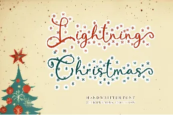 Lightning Christmas - Personal font