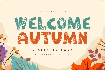 Welcome Autumn Display font