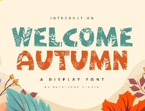 Welcome Autumn Display font