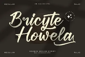 Bricyte Howela font