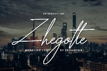 Zhegotte Script font