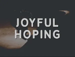 Joyful Hoping font