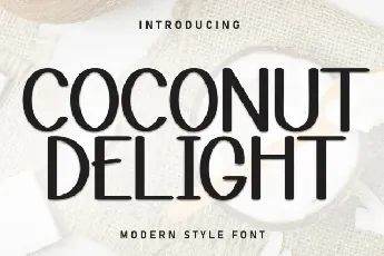 Coconut Delight Display font