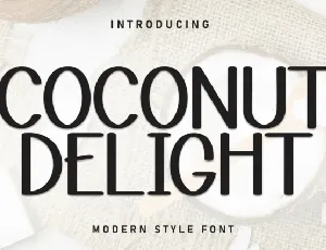 Coconut Delight Display font