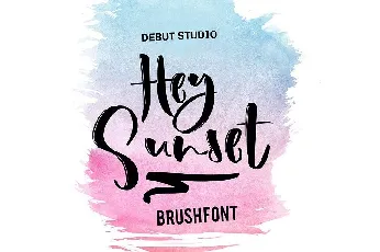 Hey Sunset font