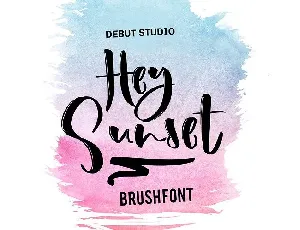 Hey Sunset font