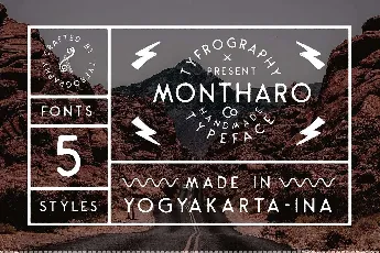 Montharo Family Free font