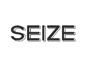 Seize Demo font