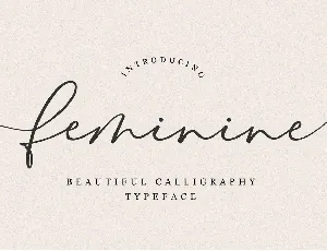 Feminine font