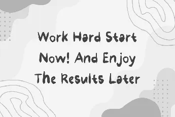 Hardwork font