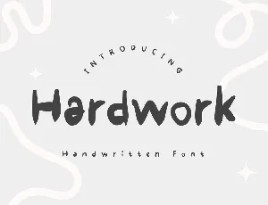 Hardwork font