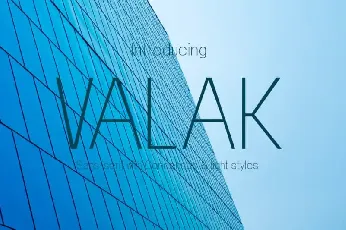 Valak Sans Serif font