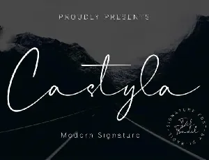 Castyla Signature font