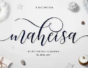 Maheisa Script font