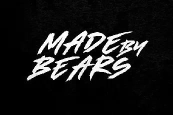 Made By Bears Brush font