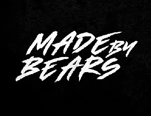 Made By Bears Brush font