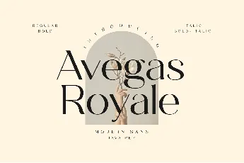 Avegas Royale font