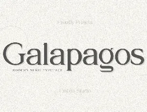 Galapagos Modern Serif Typeface font