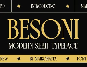 BESONI font