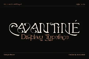 Cavatine Demo font