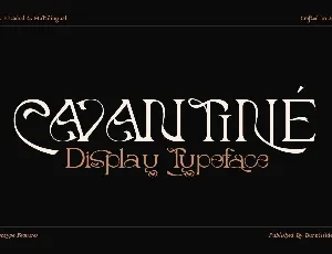 Cavatine Demo font