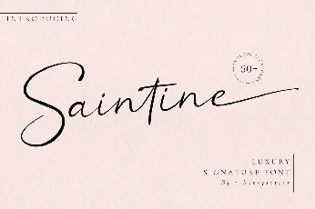 Saintine font