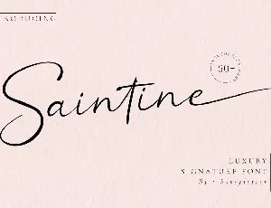 Saintine font