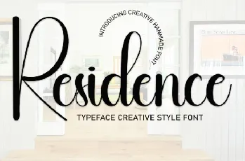 Residence Script font