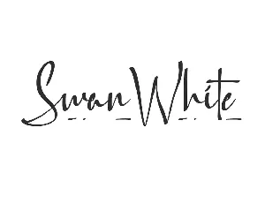 Swan White Demo font