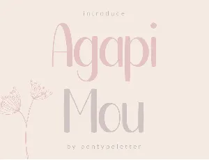 Agapi Mou font