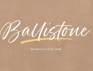 Ballistone font