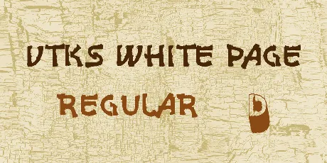 vtks white page font