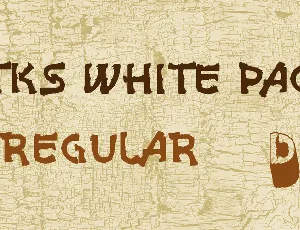 vtks white page font