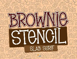 Brownie Stencil font
