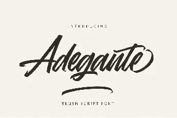 Adegante font