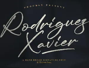 Rodriguez Xavier font