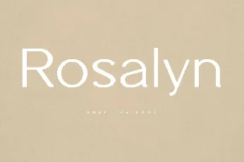 Rosalyn font