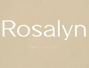 Rosalyn font