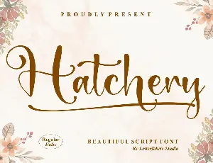 Hatchery â€“ Beautiful Script font