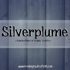 MRF Silverplume font