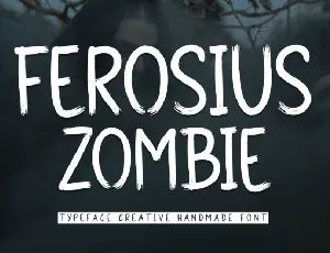 Ferosius Zombies Display font