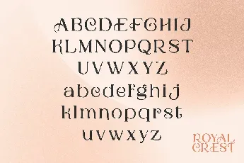 Royal Crest font