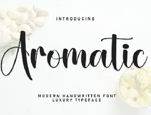 Aromatic Script font