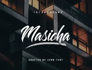 Masicha Hand Brush Script font