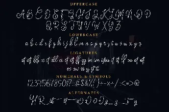 Meghatone Signature font