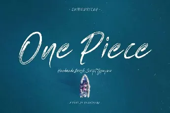 One Piece Brush Free font