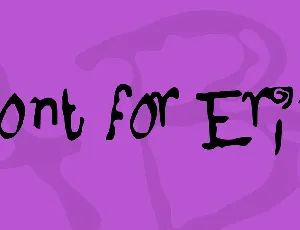 Font for Erin