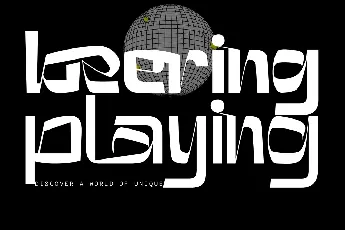 Beering Playing Demo font