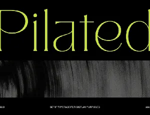 Pilated Serif font