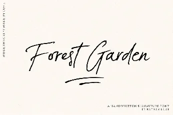 Forest Garden font